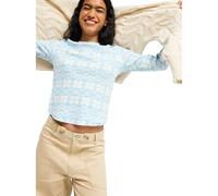 Roxy Snowflake Jam Long Sleeve T-shirt Blue L Woman