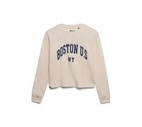 Women's long sleeve T-shirt Superdry Athletic Essential Graphic Beige M