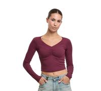 Women's long sleeve T-shirt Urban Classics Lace Rouge L