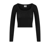 Women's long sleeve T-shirt Urban Classics Organic Rib wide neck Noir 4XL