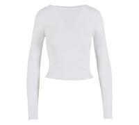 Women's long sleeve T-shirt Urban Classics Ruffled Super Slim (x2) Blanc L