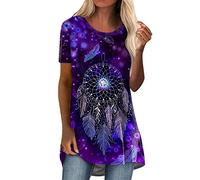 Women's Long Sleeve Tops 2023 Pleated Front Ladies Chiffon Tops V Neck Swing T-Shirts Summer Tunic Blouse UK Sale Clearance Floral Tee Shirts Red Tops for Women UK Going Out Tops