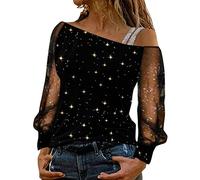 Womens Long Sleeve Tops Ladies Loose Fit Sweatshirt Crew Neck Tunic Loose Casual Ladies 1/4 Zip Top Sheer Mesh Cross Crochet Tee Shirts Tshirts Jersey