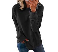 Women's Long Sleeve Tops Navy Casual Loose Womens Tops Made in Italy Oversized Swing tee Shirts Blouse tee tee Shirt Xmas Gifts for Women