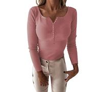 Womens Long Sleeve Tops Uv Sun Protection Shirt UPF 50 Plus Size Ladies Tops One Side Off Shoulder Vintage Comfortable T Blouse Tops Sportwear Prime Deals of The Day Pink