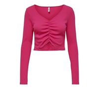 Women's long sleeve v-neck crop top Only onlkenya life Rose XL