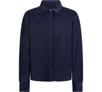 Women's Long Sleeve Velvet Shirt KnowledgeCotton Apparel Bleu M