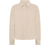 Women's Long Sleeve Velvet Shirt KnowledgeCotton Apparel Gris M