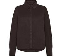 Women's Long Sleeve Velvet Shirt KnowledgeCotton Apparel Marron L
