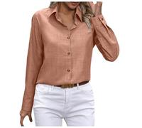 Women's Long Sleeve Work Blouse, Chic and Elegant Slim Fit Solid Colour Casual Comfortable Classics Simple Everyday Going Out Light Soft Top