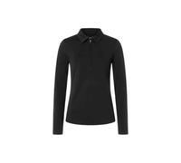 Women's long sleeve zip polo super.natural Lux Noir S