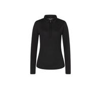 Women's long sleeve zip polo super.natural Noir S