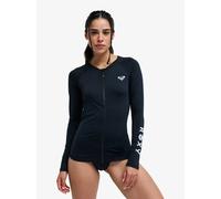 Women's Long Sleeve Zip Surf T-shirt Roxy Essentials Noir S