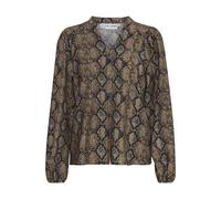 Women's long-sleeved blouse Pulz Jeans Harper Marron 2XL