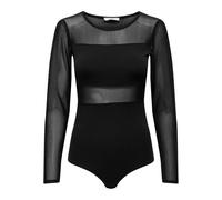ONLY Women's Onlesther L/S Mesh Bodystocking JRS Body, Black, S