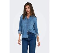 Women's long-sleeved denim shirt Only Yasmin Bleu XS