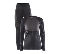 Craft Core Wool Mix Long Sleeve Base Layer Set Grey XS Woman