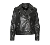 Women's long-sleeved leather jacket Soaked in Luxury Maeve Noir M