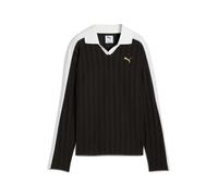 Women's long-sleeved polo shirt Puma T7 Noir L
