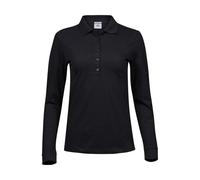 Women's long-sleeved polo shirt Tee Jays Luxury Stretch Noir S