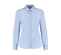 Women's long-sleeved shirt Kustom Kit Oxford Bleu 2XS