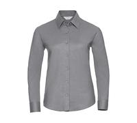 Women's long-sleeved shirt Russell Athletic Classic Oxford Argenté S