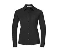 Women's long-sleeved shirt Russell Athletic Poplin Noir XS