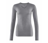 Women's long-sleeved T-shirt Falke Wool-Tech Light Gris M