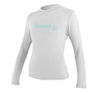 O'Neill Wms Basic Skins L/S Sun Shirt - WHITE, XL