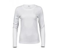 Tee Jays Lady Long Sleeve Interlock Tee - White - M