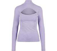 Urban Classics Big Long Sleeve High Neck T-shirt Blue 4XL Woman