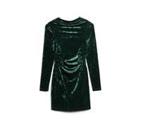 Women's long-sleeved velvet short dress Superdry Vert M