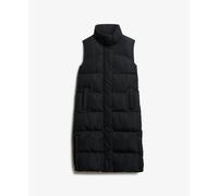 Women's long sleeveless down jacket Superdry Noir XS