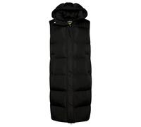 Women's long sleeveless hooded down jacket Superdry Noir XS
