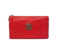 Women's Long & Son Small Clutch, Wristlet, Shoulder ,Cross-Body Bags (Red)