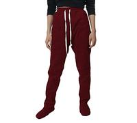 Women's Long Sports Trousers, Casual Trousers, Encloses the Foot Sweatpants with Bridge Pyjama Bottoms, Women's Cotton Pyjama Bottoms, Long Pyjama Bottoms with Pockets and Drawstring, Stockings