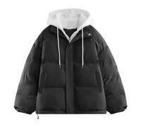Women's Long Vest Cotton Short Women's Cotton Jacket Winter Casual Jacket plus Winter Coat 2x (Black, XXL)