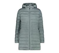 Women's long zip-up hooded Sorona Aura puffer jacket CMP Vert S