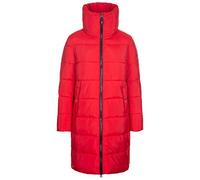 Trespass Womens Longer Length Coat Casual Jacket Padded Deep Collar Faith - Red XS
