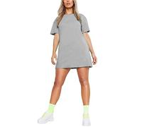 Womens Longline PJ Top T-Shirt Plain Short Sleeve Oversized Baggy Tunic Top Mini Nightdress Style Sleepwear Silver-16-26 Plus