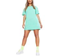 Womens Longline PJ Top T-Shirt Plain Short Sleeve Oversized Baggy Tunic Top Mini Nightdress Style Sleepwear Mint-8-16 Regular