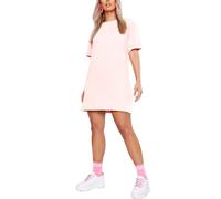 STAR FASHION Ladies Longline T-Shirt Plain Short Sleeve Oversized Baggy Tunic Mini PJ Dress Nude-16-26 Plus