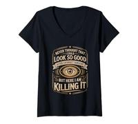 Women's Look So Good After Cataract Surgery Killing It V-Neck T-Shirt