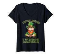 Women's Looking At A Legend Lucky and Proud V-Neck T-Shirt