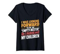 Womens Looking Forward Be Empty Nester Parenting Parents Empty Nest V-Neck T-Shirt