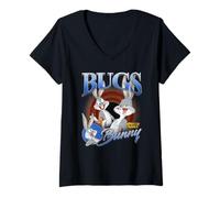Women's Looney Tunes Bootleg Bugs Bunny V-Neck T-Shirt