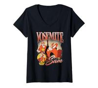 Women's Looney Tunes Bootleg Yosemite Sam V-Neck T-Shirt