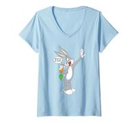 Women's Looney Tunes Bug Bunny What's Up Doc V-Neck T-Shirt