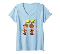Women's Looney Tunes Elmer Fudd Retro Color Code V-Neck T-Shirt