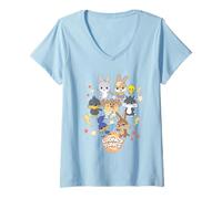 Women's Looney Tunes Gokko The Gangs All Here V-Neck T-Shirt